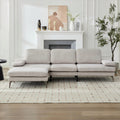 Aria - 103'' Modern Upholstered Sofa with Reversible Ottoman
