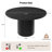 Aurelia - 47" Round Dining Table Mid-Century Wood Base Kitchen Table