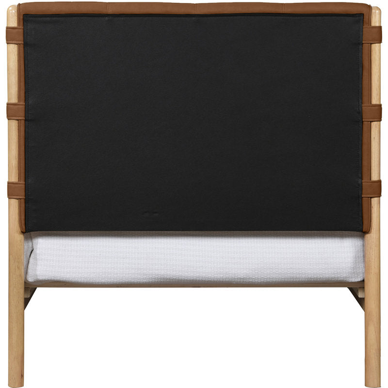 Abigail - Twin Vegan Leather Platform Bed Mid-Century Modern