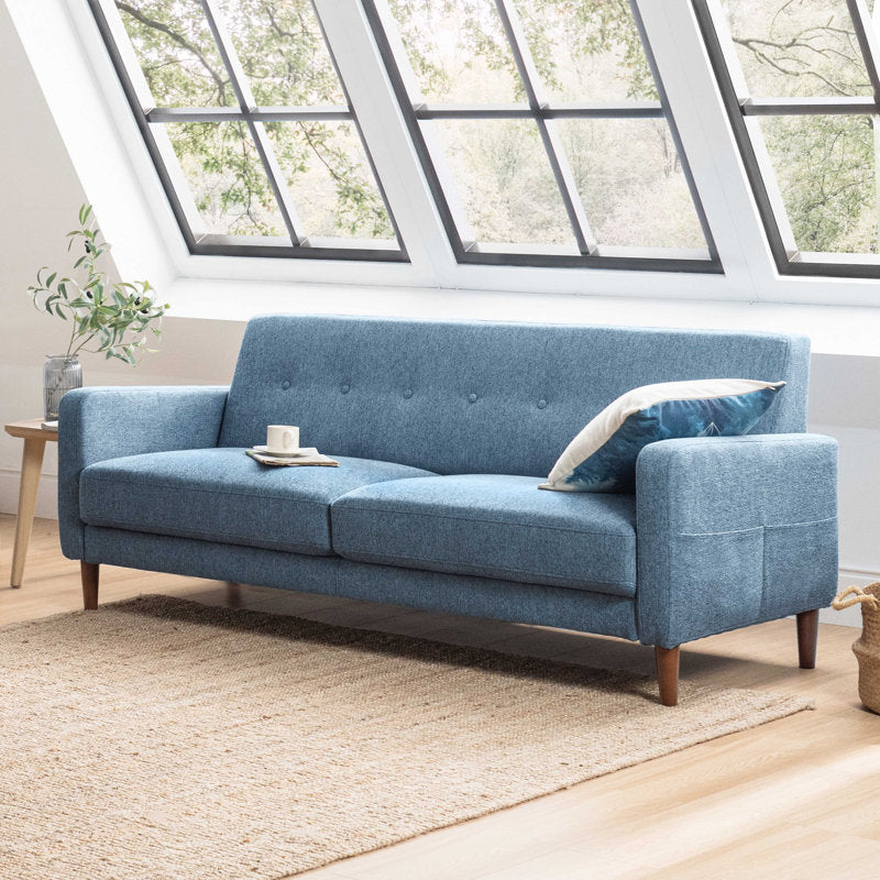 Adair - 73" Mid-Century Modern Upholstered Sofa for Small Spaces