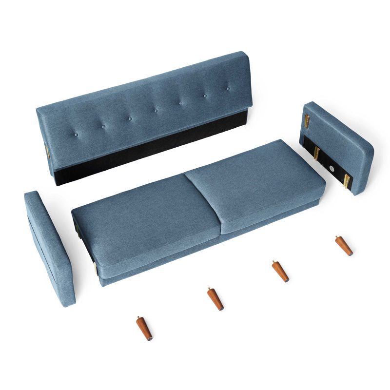 Adair - 73" Mid-Century Modern Upholstered Sofa for Small Spaces