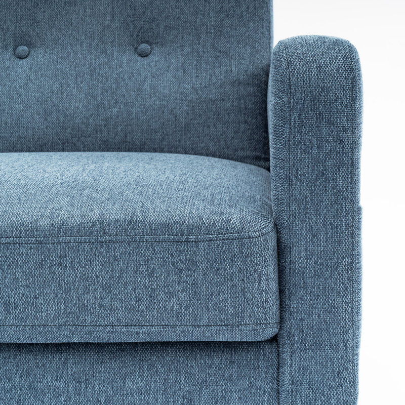 Adair - 73" Mid-Century Modern Upholstered Sofa for Small Spaces