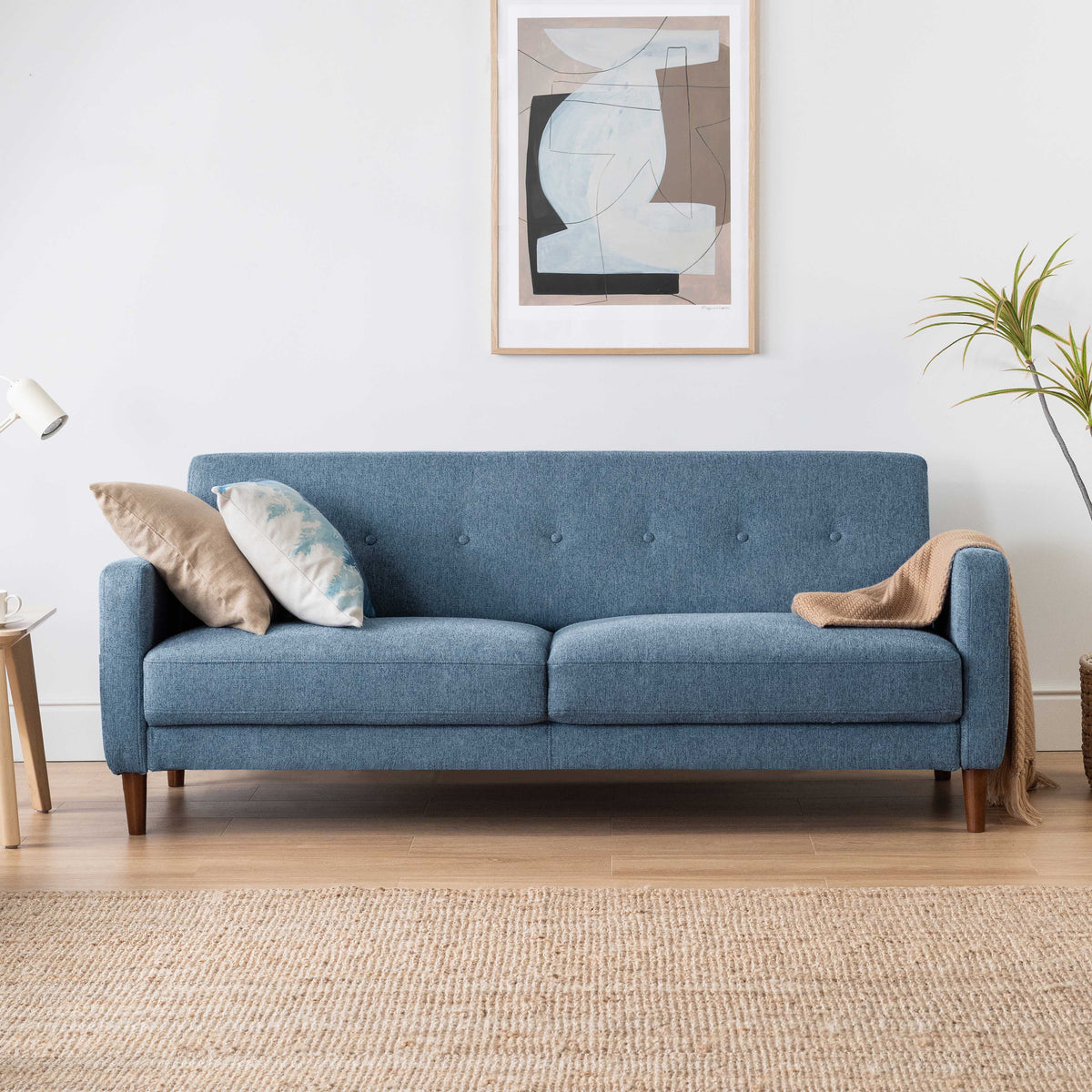 Adair - 73" Mid-Century Modern Upholstered Sofa for Small Spaces
