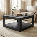 Allysyn - 31.5" Square Coffee Table Modern Wood Living Room Center Table