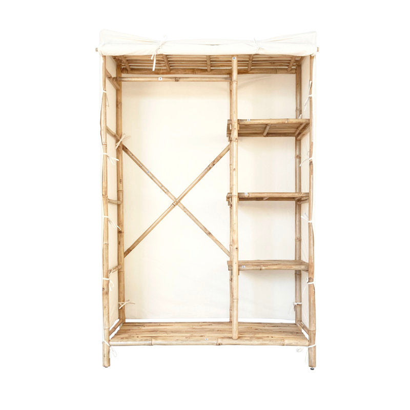 Anacelia - Bamboo Free Standing Closet Organizer for Bedroom Storage