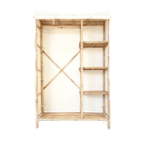 Anacelia - Bamboo Free Standing Closet Organizer for Bedroom Storage
