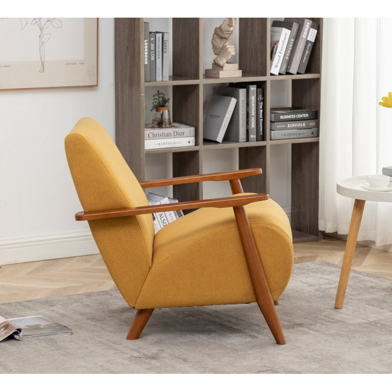 Andablo - Upholstered Armchair Contemporary Wood Accent Chair