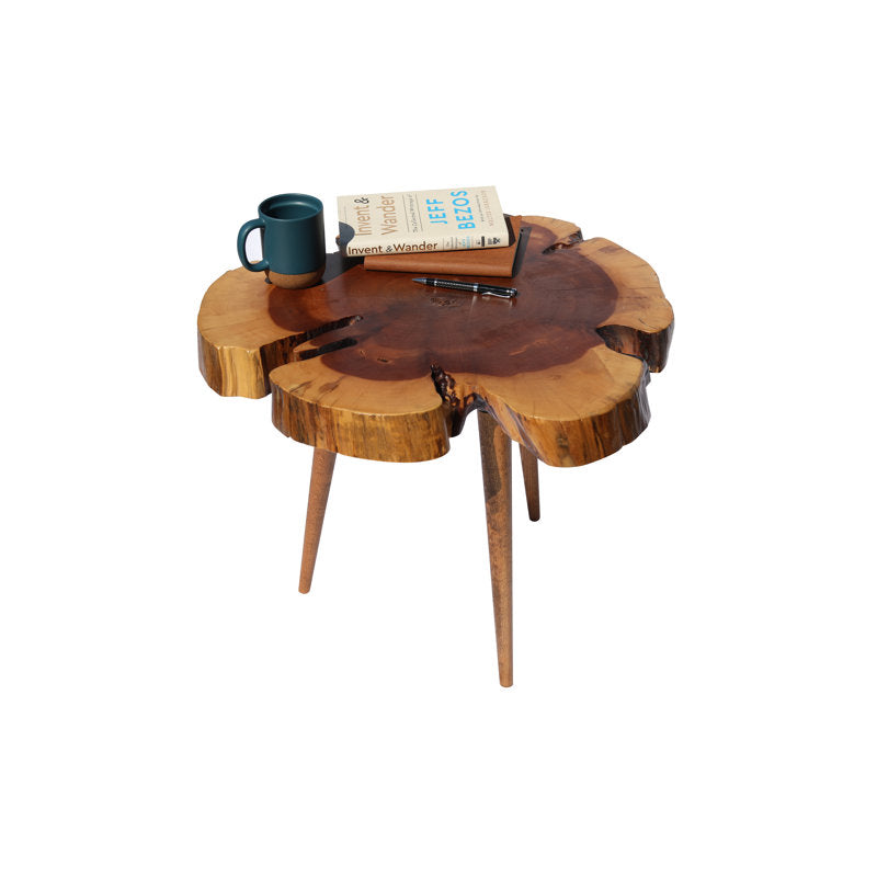 Andranik - Live Edge Solid Juniper Wood Coffee Table for Living Room