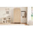 Everest Natural Wood Armoire - 2-Door Wardrobe Cabinet with Drawers