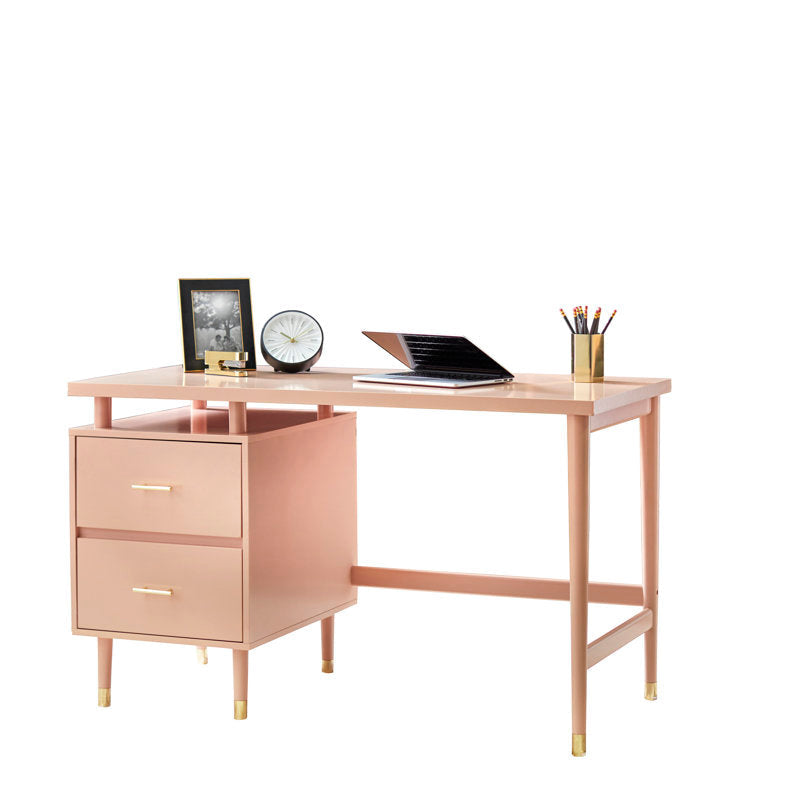 Camylle Writing Desk - Mid-Century Modern Wood Desk for Home Office