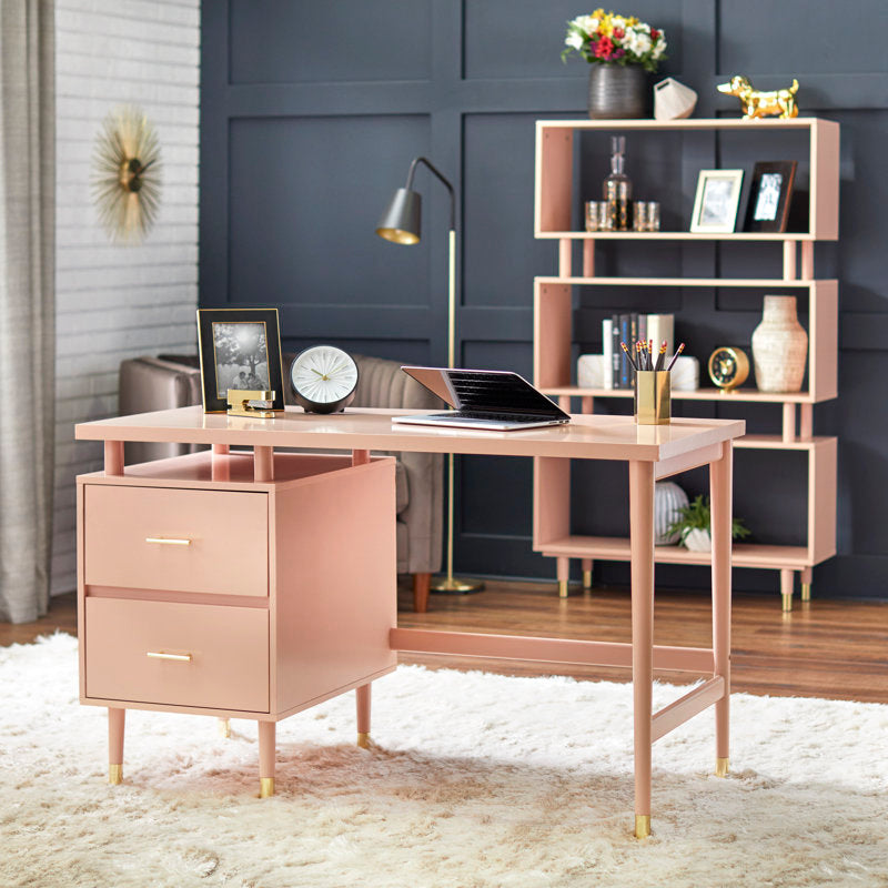 Camylle Writing Desk - Mid-Century Modern Wood Desk for Home Office