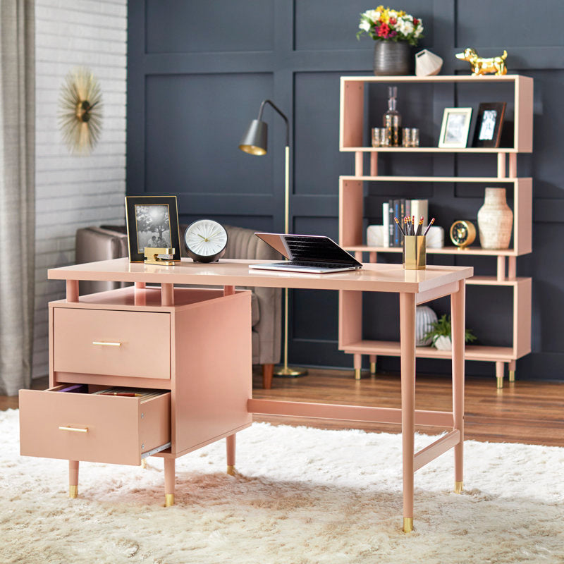 Camylle Writing Desk - Mid-Century Modern Wood Desk for Home Office