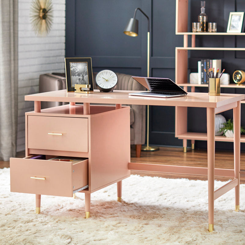 Camylle Writing Desk - Mid-Century Modern Wood Desk for Home Office
