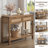 Chada - 39.4" Rattan Console Table Boho Wood Entryway Sofa Table