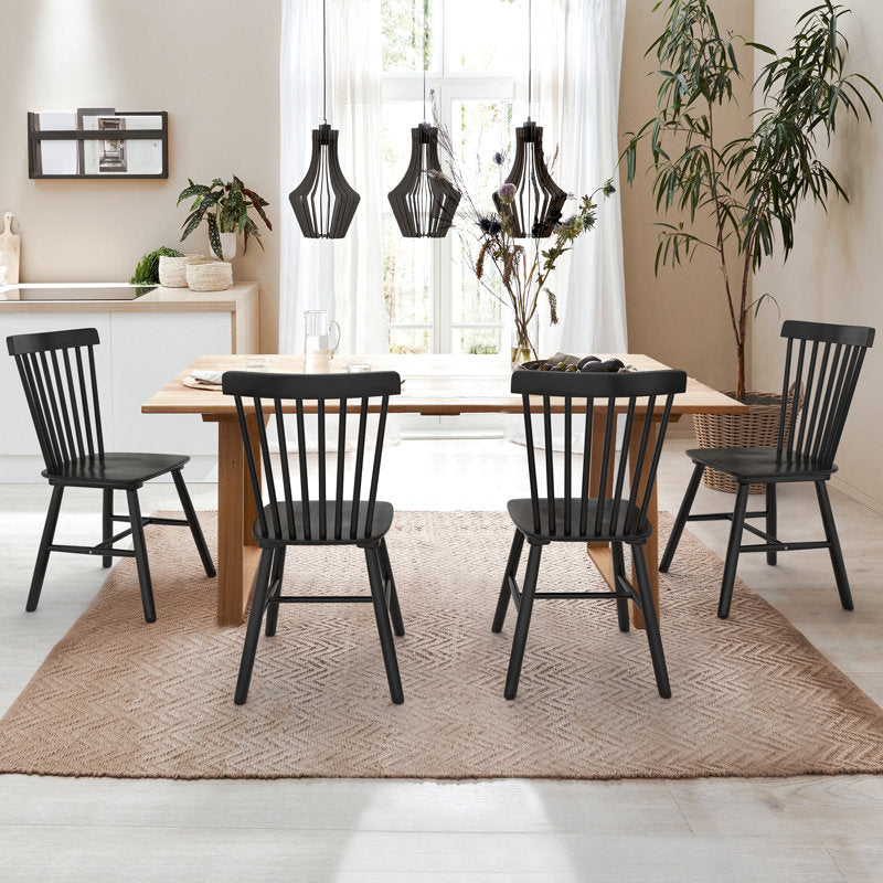 Chesley - Solid Wood Dining Chair Set of 4 Farmhouse Kitchen Seating