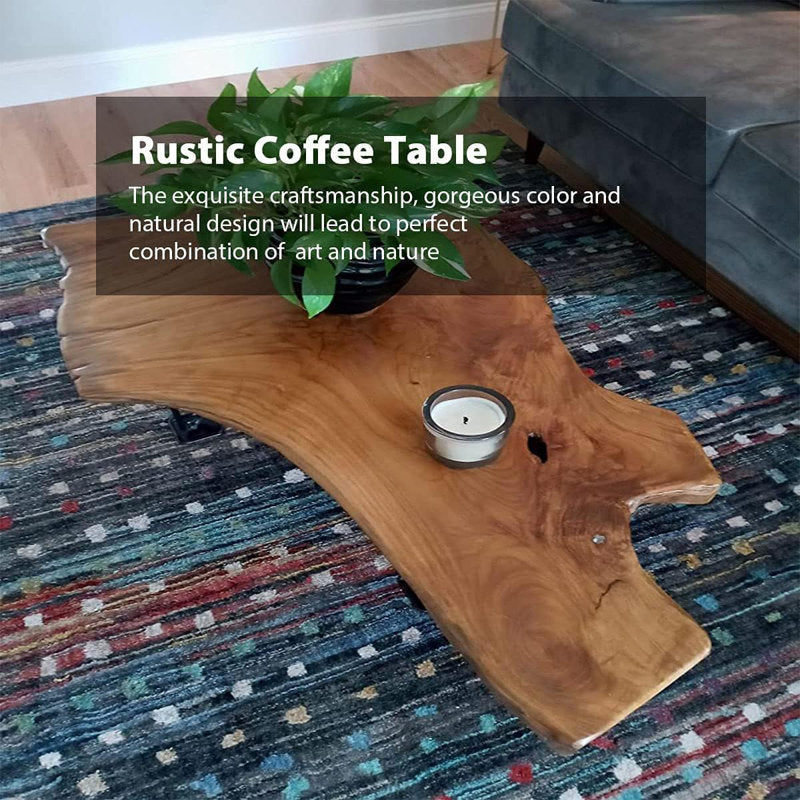 Christella - Reclaimed Camphor Wood Coffee Table Rustic Living Room