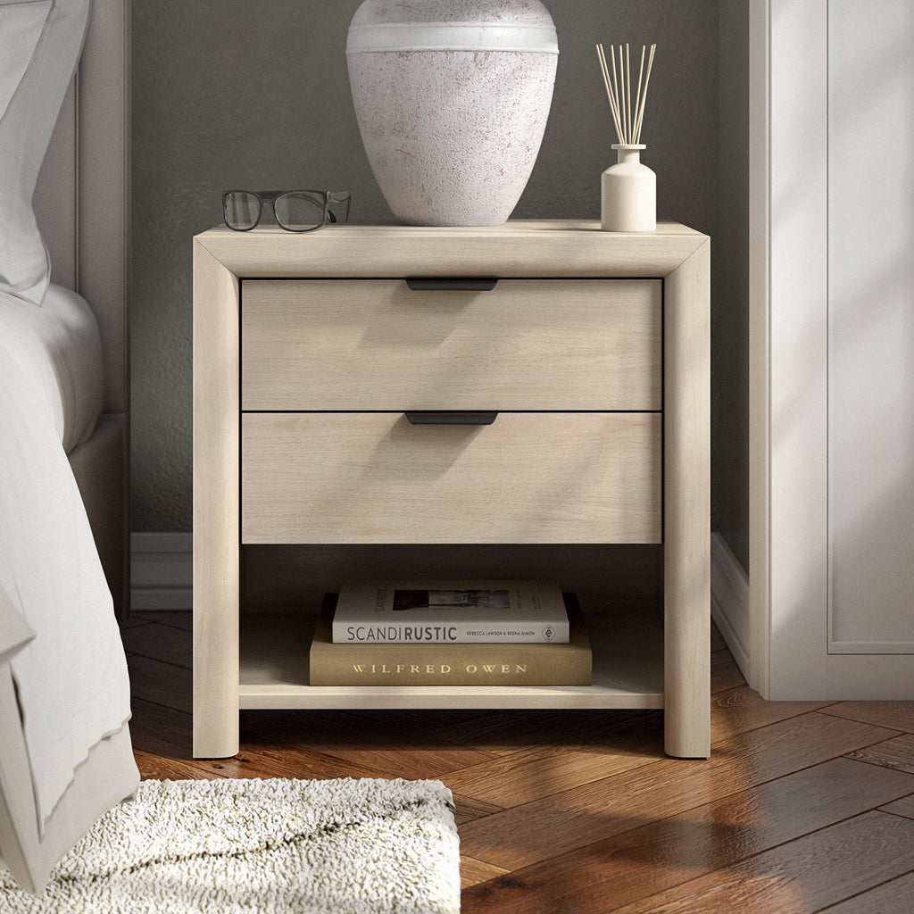 Clarice - 24" Wood Grain Nightstand Modern Bedroom Side Table