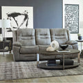 Clayton - Power Reclining Sofa Set Leather Look Modern Living Room