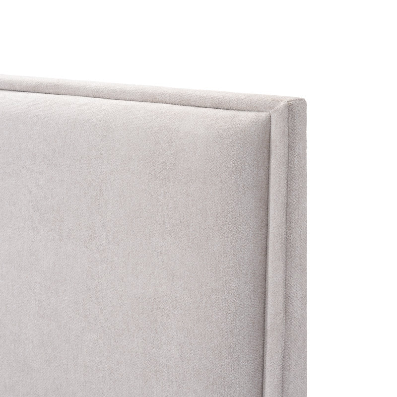 Cybil - Upholstered Bed Frame with Tall Pillow Headboard