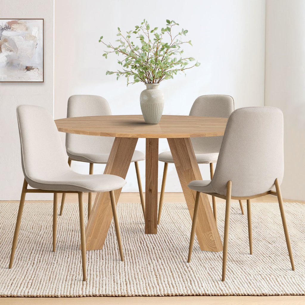 Folmar - Upholstered Dining Chair Set of 4 Mid-Century Modern Kitchen