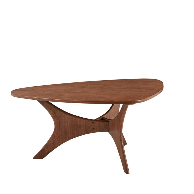 Fresca - Triangular Wood Coffee Table Mid-Century Modern Organic