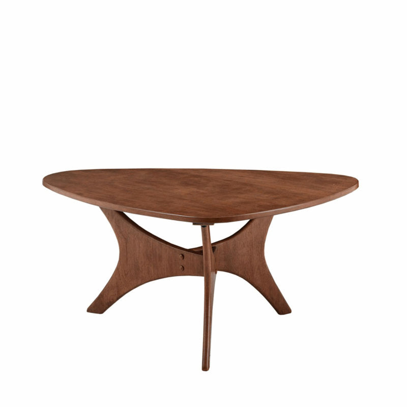 Fresca - Triangular Wood Coffee Table Mid-Century Modern Organic