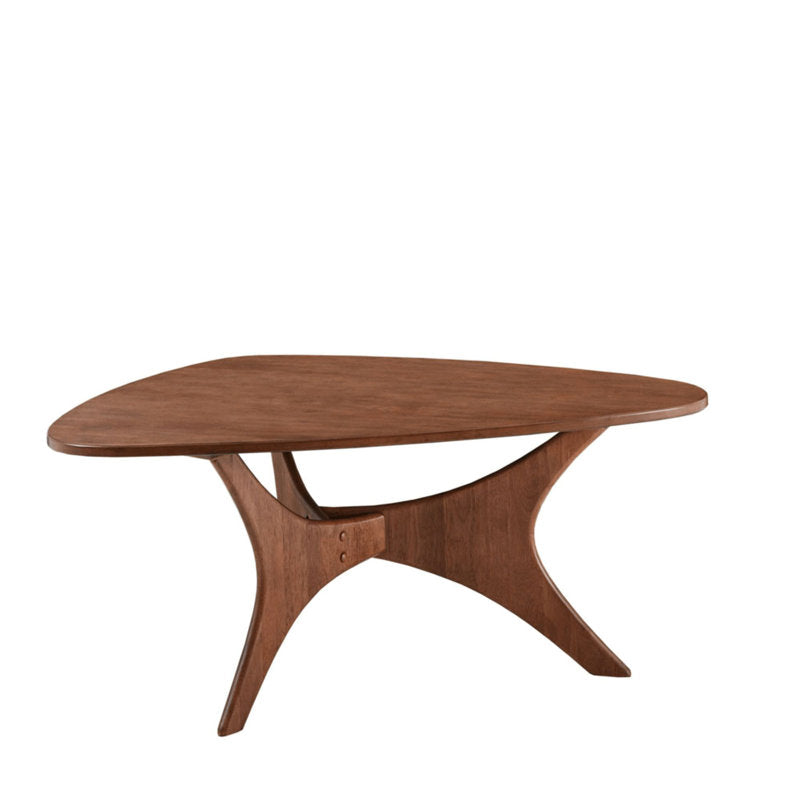 Fresca - Triangular Wood Coffee Table Mid-Century Modern Organic