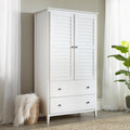 Greenport - Solid Wood Armoire Coastal Pine Bedroom Wardrobe