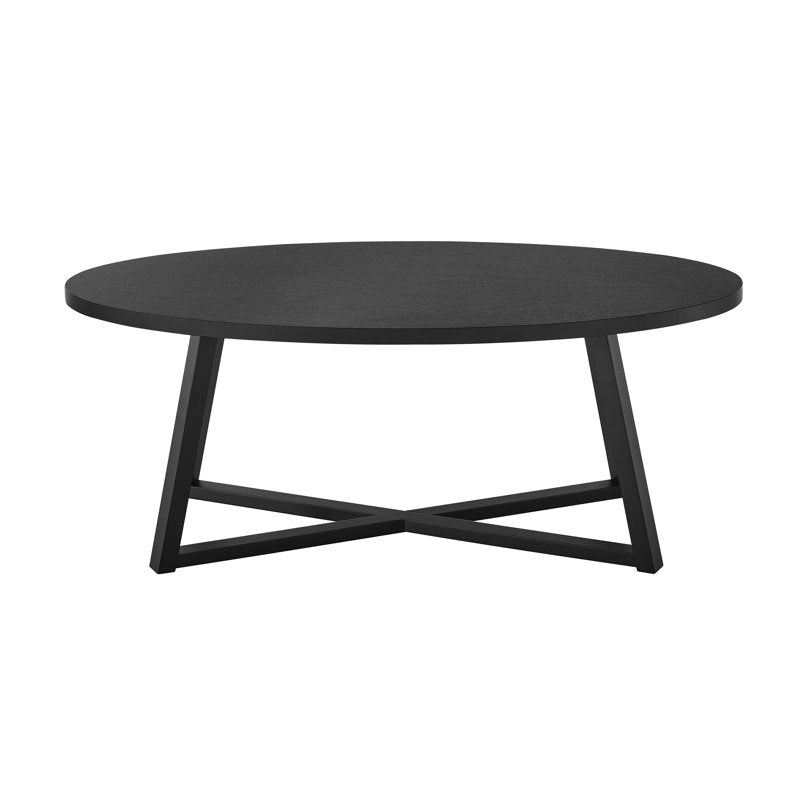 Marvis Savner - Modern Wood Oval Coffee Table for Living Room