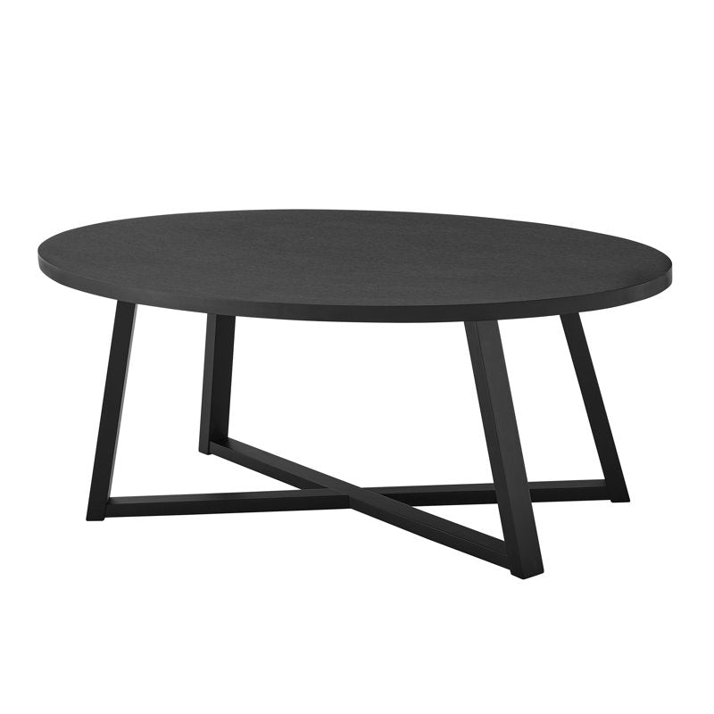 Marvis Savner - Modern Wood Oval Coffee Table for Living Room