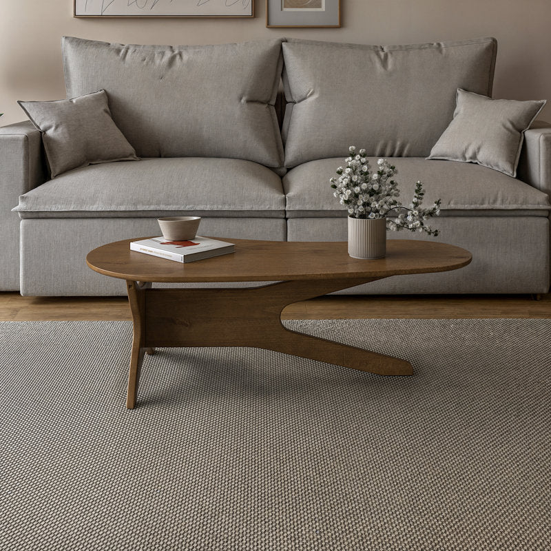Aura - Abstract Solid Wood Coffee Table Mid Century Modern Living Room
