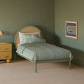 Moab Twin Bed - Modern Sculptural Wood Kids Bed Frame