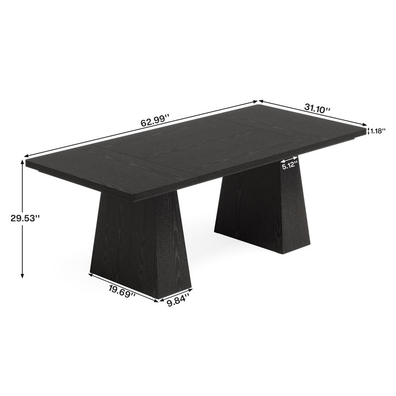 Arlo Executive Office Desk - 63" Modern Wood Workstation