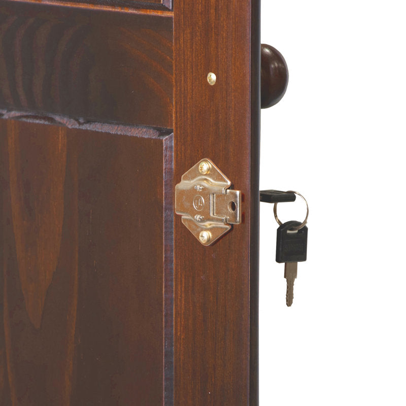 Primm - 2-Door Solid Wood Wardrobe Armoire with Lock for Bedroom
