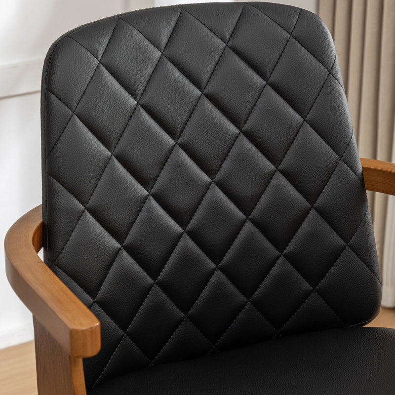 Sitaram Swivel Bar Stools - Set of 2 Mid-Century Faux Leather