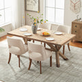 Elara Modern Upholstered Dining Chairs - Set of 4 Fabric Side Chairs