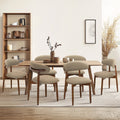 Arden Modern Upholstered Solid Wood Dining Chairs - Set of 6